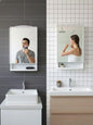 Bathroom storage cabinet with mirror